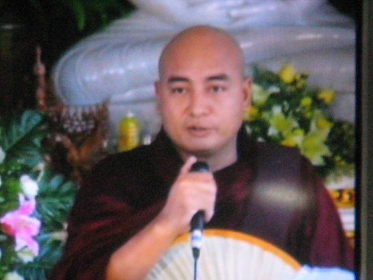 Anti-Islamic movement Leader Ashin Saddhamma from Mya Zaydi Nan Oo Monastery in Moattama