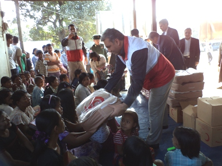 Iran emb Hossien Kamalian at sittwe