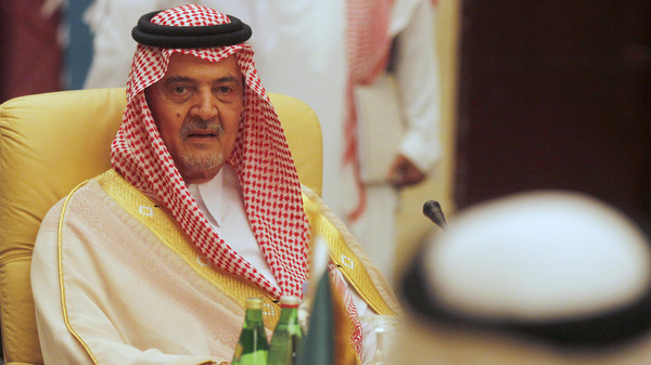 Saudi Foreign Minister Prince Saud al-Faisal attends the Gulf Cooperation Council meeting in Doha