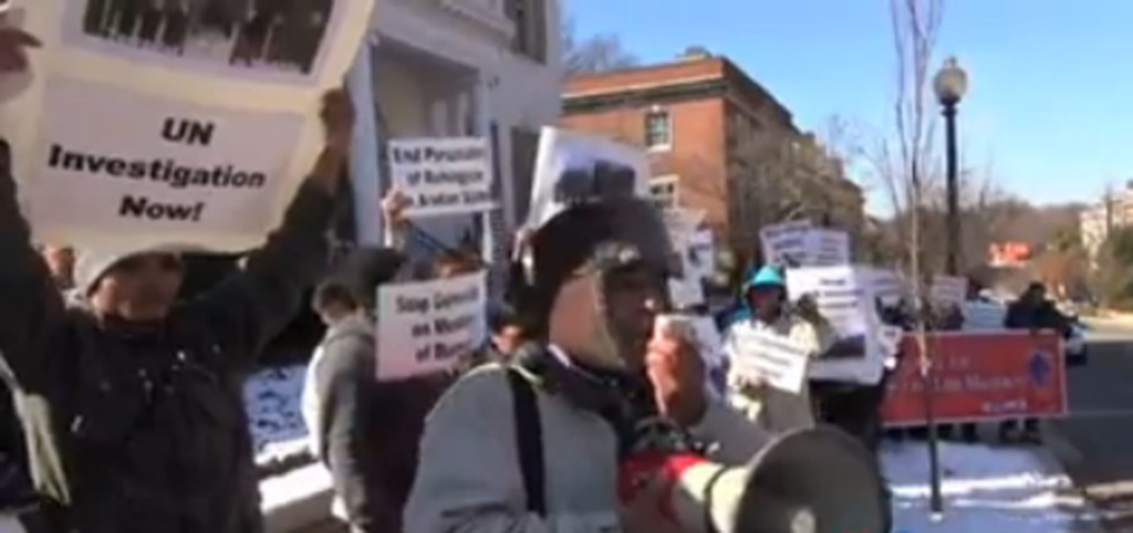muslim protest myanmar embassy washingtondc