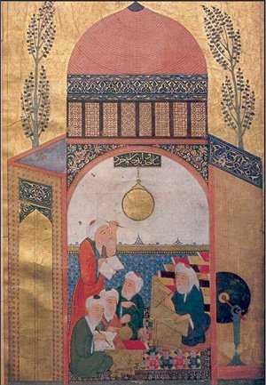 Muslims Astronomers using Astrolabes