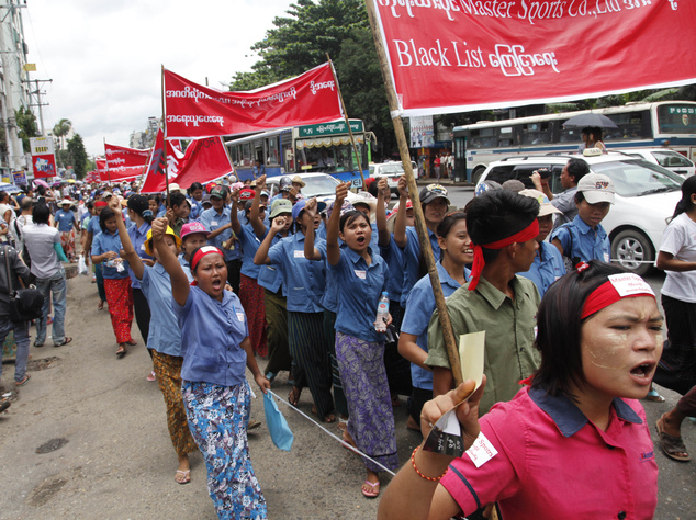 Myanmar Labor Unrest