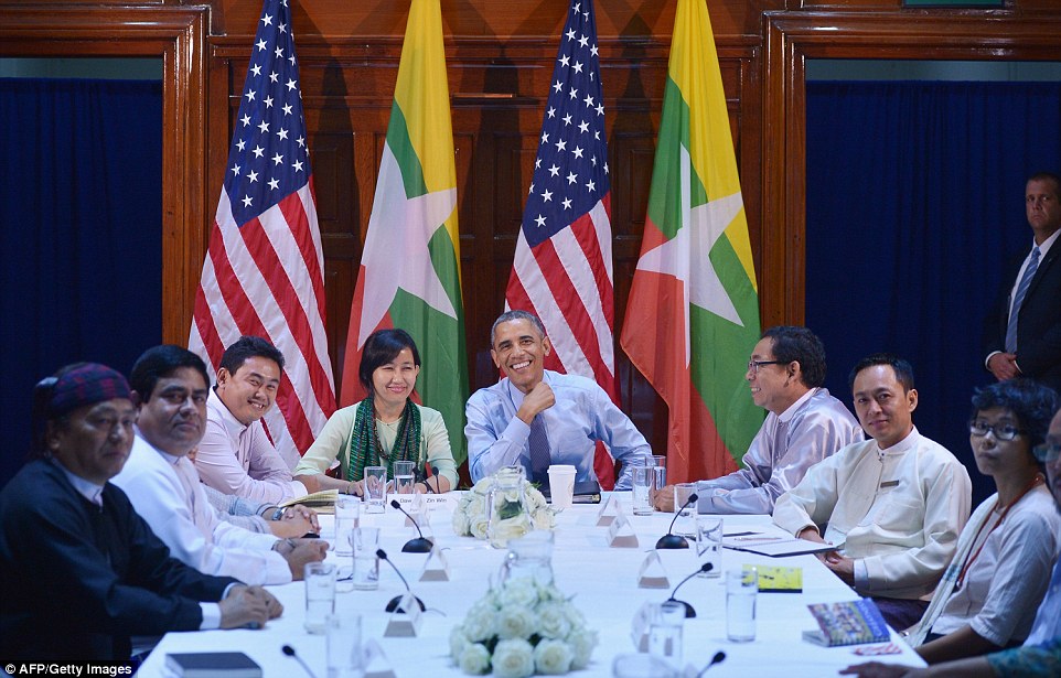 President Obama delivered remarks after participating in a Civil Society Roundtable at the U.S. Embassy in Burma.
