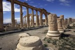 (FILES) - A file picture taken on March 14, 2014 shows a partial view of the ancient oasis city of Palmyra, 215 kilometres northeast of Damascus. Islamic State group fighters advanced to the gates of ancient Palmyra on May 14, 2015, raising fears the Syrian world heritage site could face destruction of the kind the jihadists have already wreaked in Iraq. AFP PHOTO / JOSEPH EID