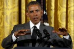 U.S. President Barack Obama speaks during a town hall meeting with Young Southeast Asian Leaders Initiative Fellows (YSEALI) at the White House in Washington June 1, 2015. REUTERS/Kevin Lamarque