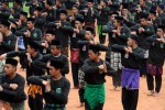 Members of the Nadlatul Ulama (NU) organisation perform Indonesia's traditional martial art "pencak silat" during a ceremony to mark the 85th anniversary of the Nahdlatul Ulama in Jakarta on July 17, 2011.  The Nahdlatul Ulama is the largest Muslim organization in Indonesia and one of the largest independent Islamic organizations in the world with more than 50 million members. AFP PHOTO / ADEK BERRY (Photo credit should read ADEK BERRY/AFP/Getty Images)