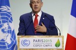 Israel's Prime Minister Benjamin Netanyahu delivers a speech for the opening day of the World Climate Change Conference 2015 (COP21) at Le Bourget, near Paris, France, November 30, 2015.         REUTERS/Stephane Mahe