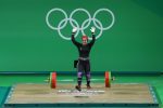 RIO DE JANEIRO, BRAZIL - AUGUST 10:  Sara Ahmed of Egypt celebrates after lifting during the Women's 69kg Group A weightlifting contest on Day 5 of the Rio 2016 Olympic Games at Riocentro - Pavilion 2 on August 10, 2016 in Rio de Janeiro, Brazil.  (Photo by Julian Finney/Getty Images)