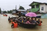 ျမန္မာႏုိင္ငံတစ္၀ွမ္း ေရႀကီးမႈေၾကာင့္ အနည္းဆံုး လူ ၁၀ ဦး ေသဆံုး