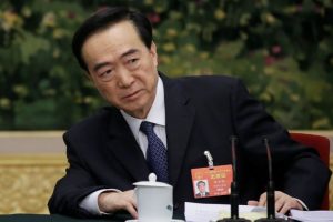 FILE PHOTO - Chen Quanguo, Communist Party Secretary of Xinjiang Uighur Autonomous Region, attends the meeting of Xinjiang delegation on the sidelines of the National People's Congress (NPC), at the Great Hall of the People in Beijing, China March 12, 2019. REUTERS/Jason Lee