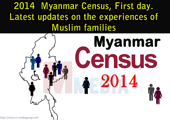 2014  Myanmar Census, First day. Latest updates on the experiences of Muslim families