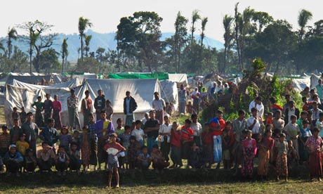 Pauktaw refugee camp in Burma