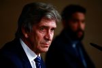 MADRID, SPAIN - MAY 03:  Manuel Pellegrini, Manager of Manchester City faces the media during a press conference ahead of the UEFA Champions League Semi Final second leg match between Real Madrid and Manchester City FC at Estadio Santiago Bernabeu on May 3, 2016 in Madrid, Spain.  (Photo by Gonzalo Arroyo Moreno/Getty Images)