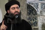 FILE - This file image made from video posted on a militant website Saturday, July 5, 2014, purports to show the leader of the Islamic State group, Abu Bakr al-Baghdadi, delivering a sermon at a mosque in Iraq during his first public appearance. The leader of the Islamic State militant network is believed dead after being targeted by a U.S. military raid in Syria. A U.S. official told The Associated Press late Saturday, Oct. 26, 2019, that Abu Bakr al-Baghdadi was targeted in Syria’s Idlib province. (AP Photo/Militant video, File)